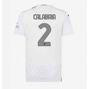 AC Milan Davide Calabria #2 Replica Away Stadium Shirt for Women 2023-24 Short Sleeve